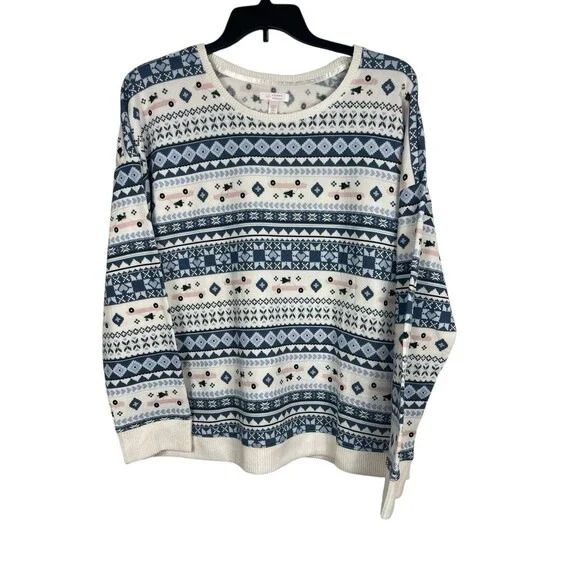 NWT LC Lauren Conrad Soft Cozy Winter Pajama Set 2X Jogger Pants Long Sleeve - Picture 2 of 16